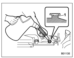 Checking the coolant level