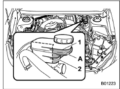 Checking the fluid level