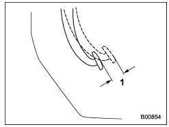Checking the brake pedal free play