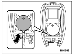 Replacing battery of access key