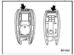 Replacing battery of access key